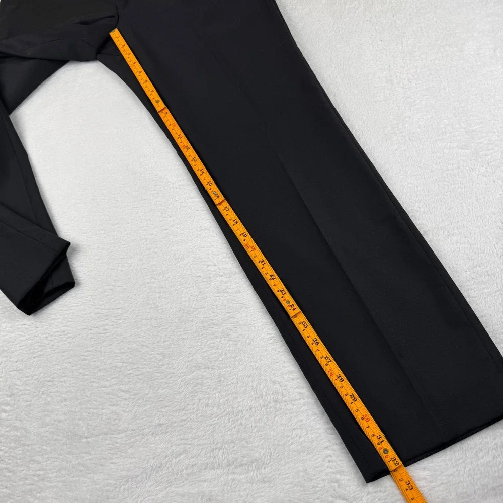 Lauren Ralph Lauren Dress Pants Mens 34x32 Black 100% Wool Natural Stretch Flat